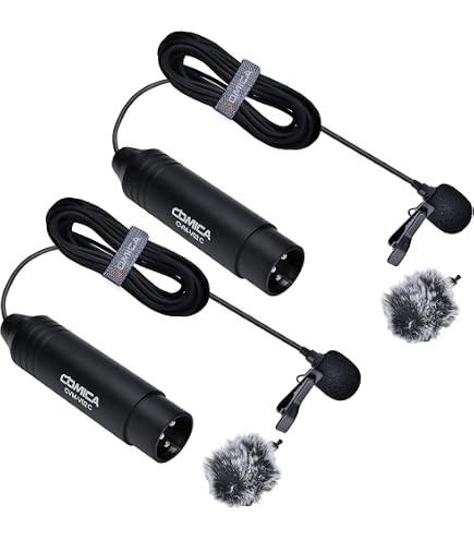 Amazon.com: COMICA XLR 48V Phantom Power Lavalier Microphone,CVM